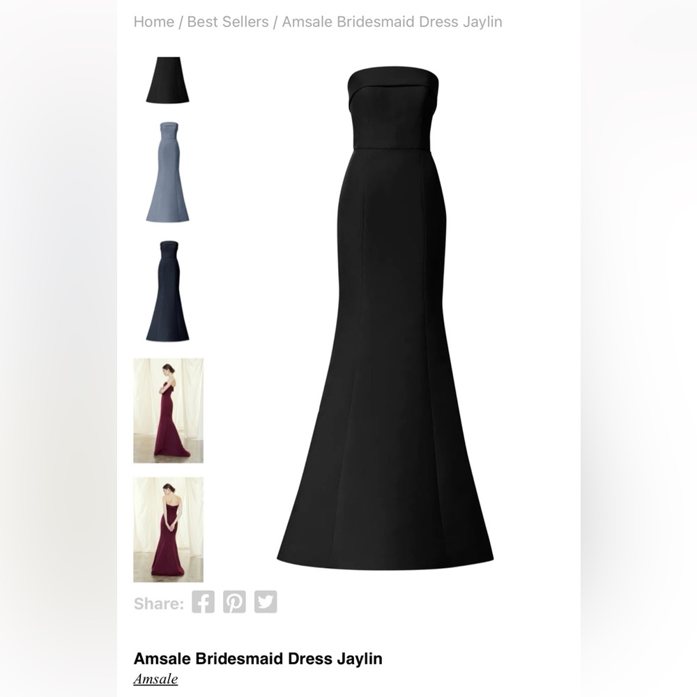 Bella Bridal Amsale Bridesmaid dress Jaylin